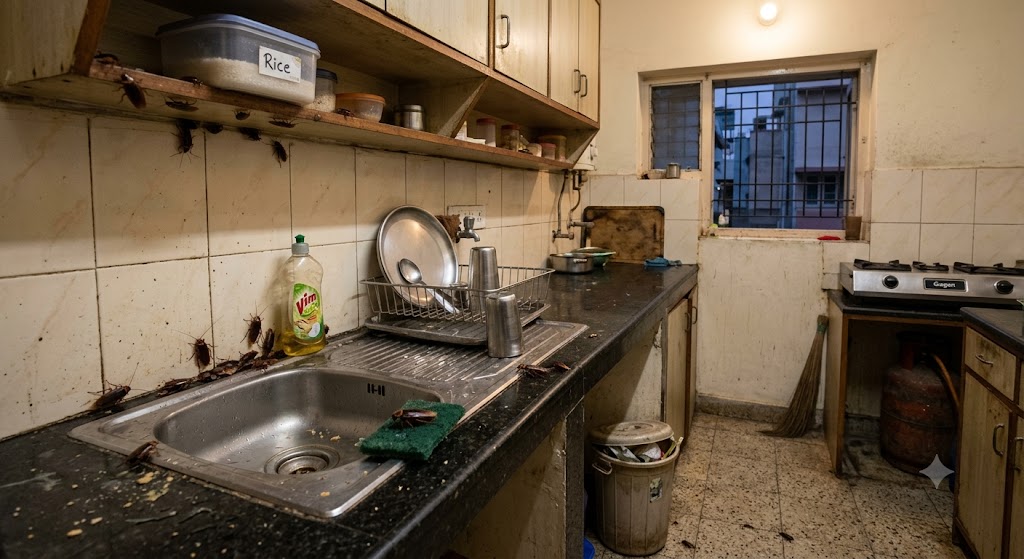 Why Cockroaches Keep Returning in Bangalore Apartments Even After Cleaning